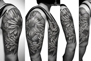 Daisy containing hurricane tattoo idea