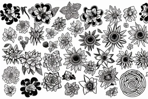 Daisy in a hurricane tattoo idea