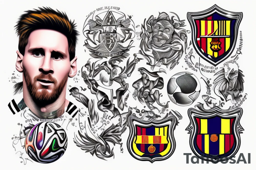 messi world cup tattoo idea