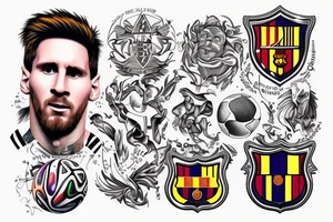messi world cup tattoo idea