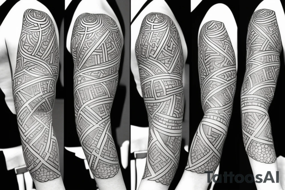Four leaf clover fine line tattoo tattoo idea