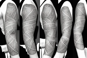 Four leaf clover fine line tattoo tattoo idea