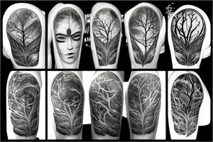 forest, at peace tattoo idea