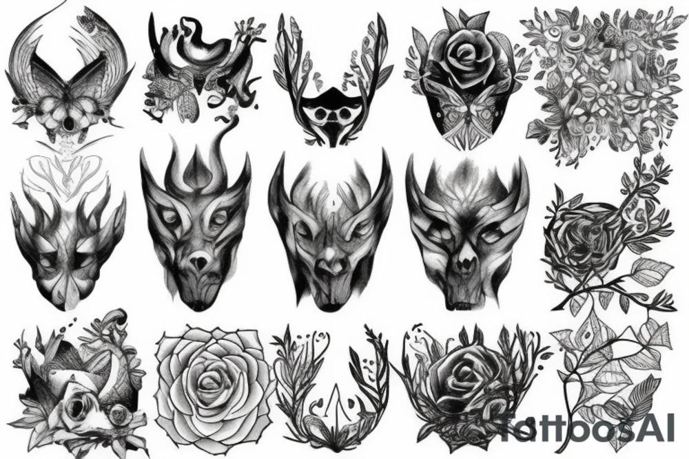 forest tattoo idea
