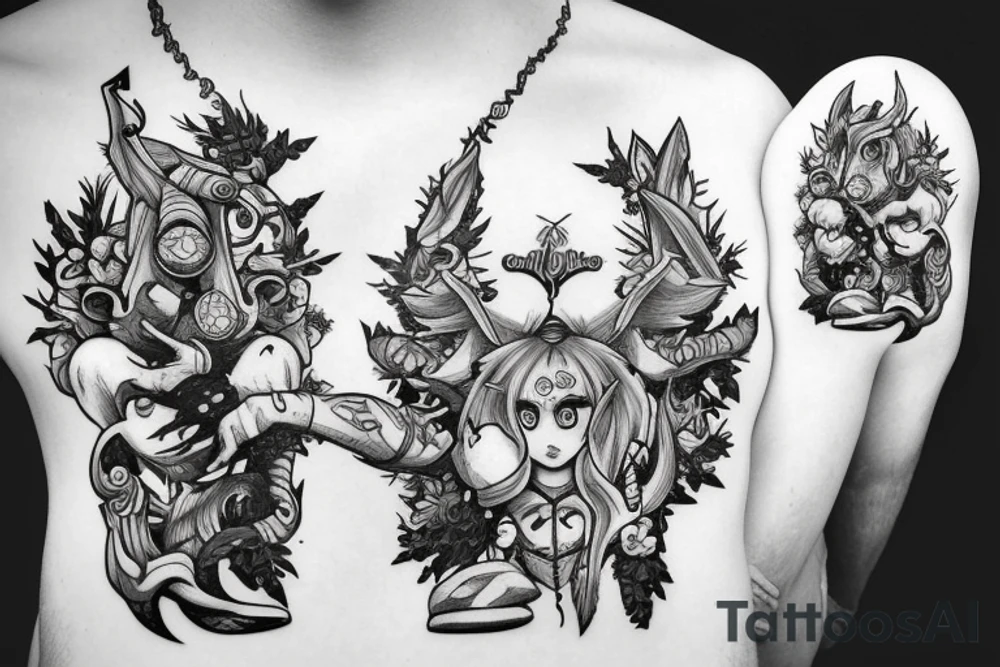 runescape, forest tattoo idea