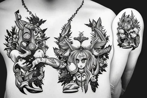 runescape, forest tattoo idea