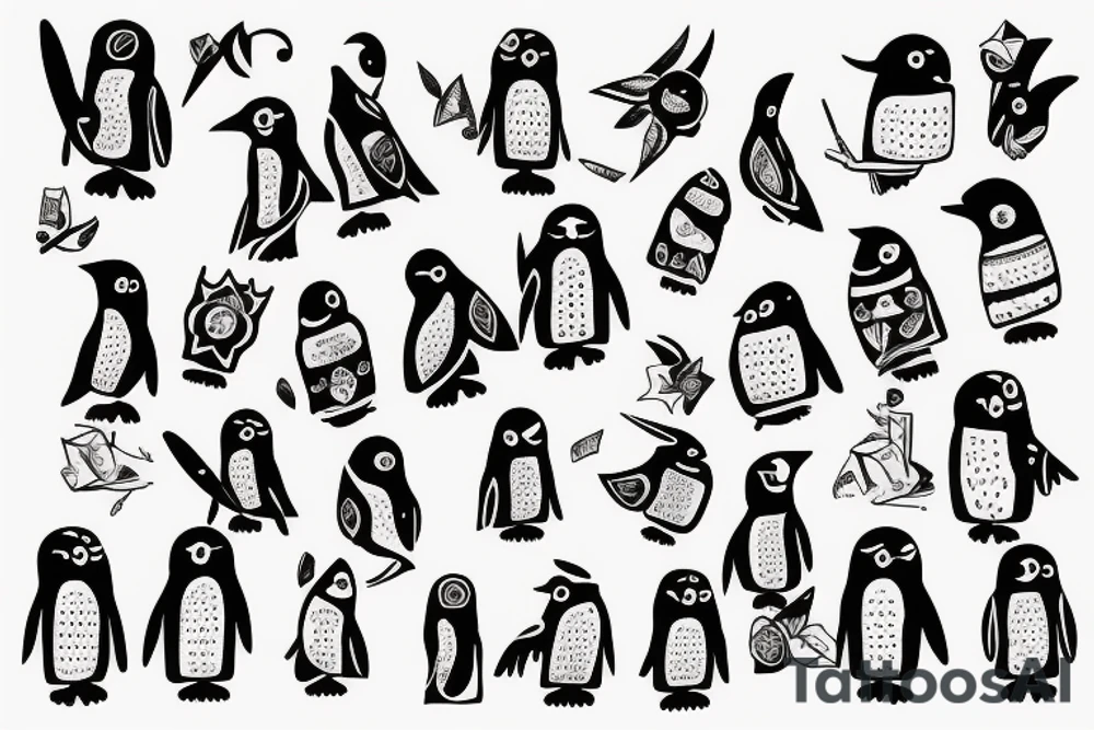 Tactical Penguin tattoo idea