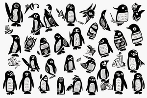 Tactical Penguin tattoo idea