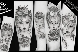 fake hapiness tattoo idea