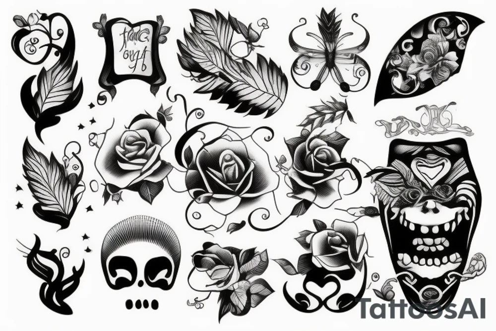 fake hapiness tattoo idea