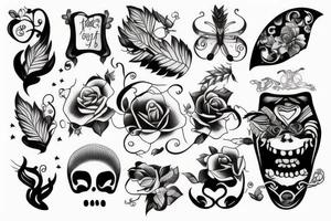 fake hapiness tattoo idea