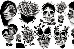 fake hapiness
depression tattoo idea