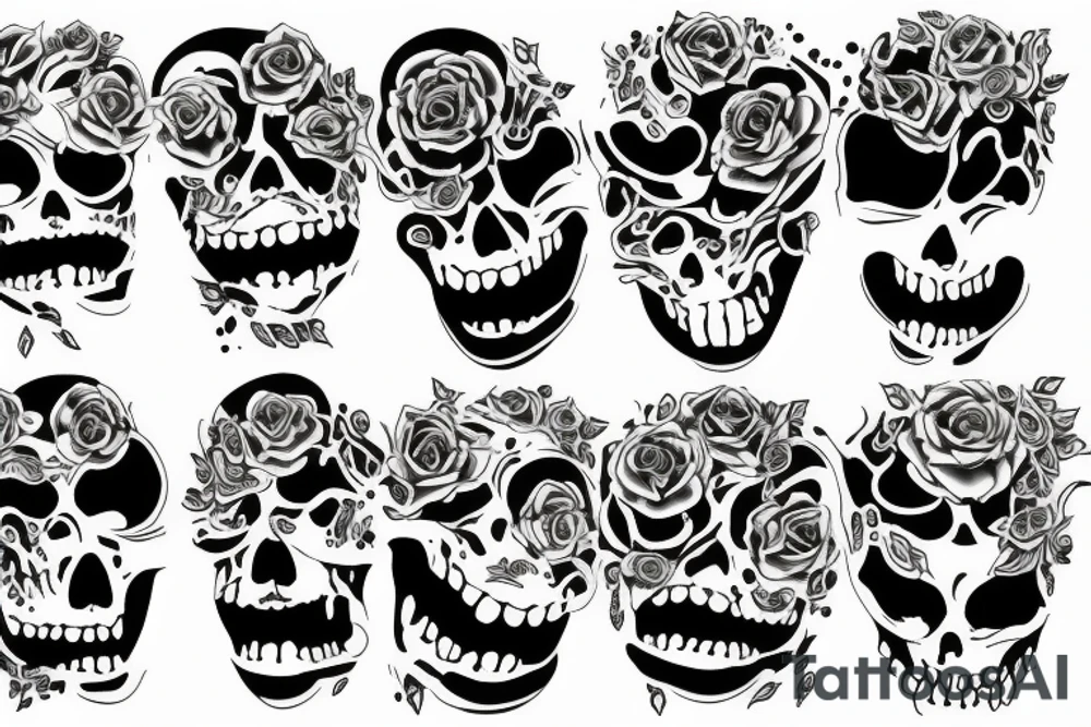 fake hapiness
depression tattoo idea