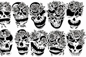 fake hapiness
depression tattoo idea