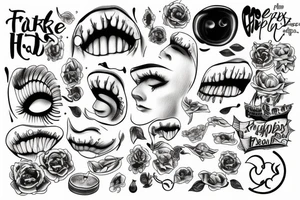 fake hapiness
depression tattoo idea