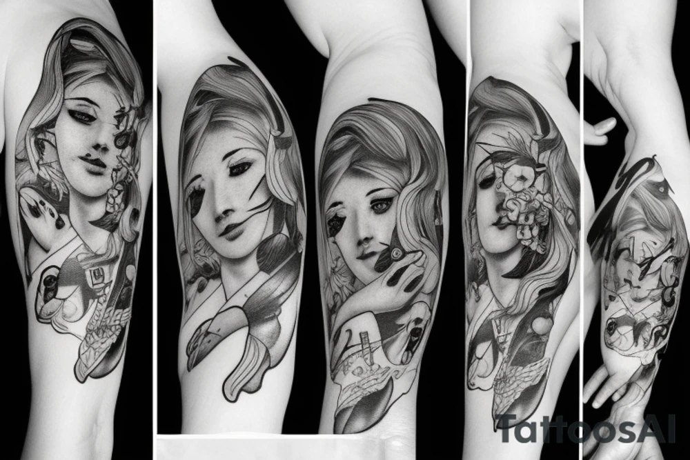 sadness, loneliness tattoo idea