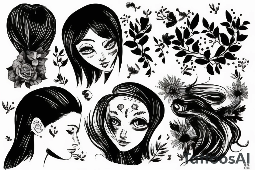 sadness, loneliness tattoo idea