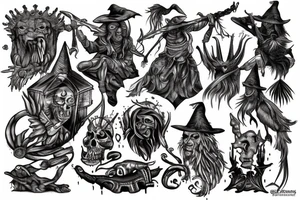 defence of the ancients, witch tattoo idea