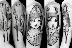 runescape, withch, tree hat, girl tattoo idea