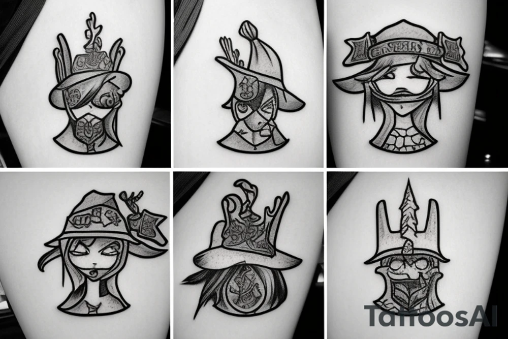 runescape, withch, tree hat, girl tattoo idea
