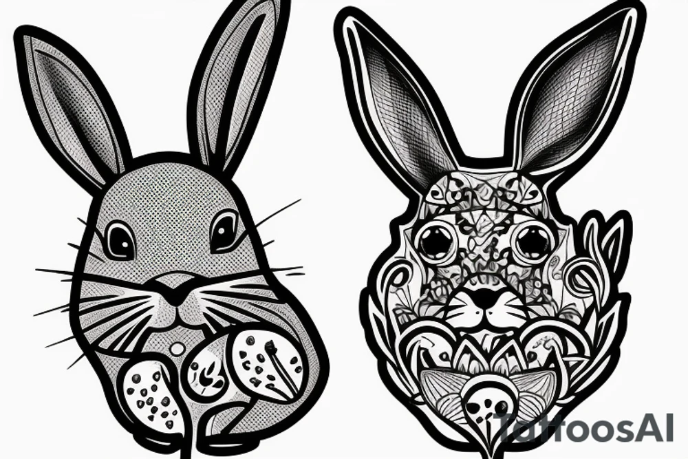 rabbit tattoo idea