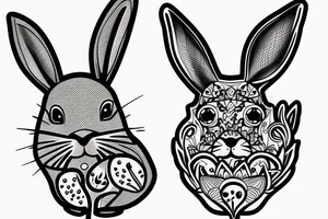 rabbit tattoo idea