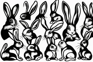 rabbit tattoo idea
