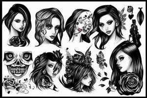 gaming, girl tattoo idea