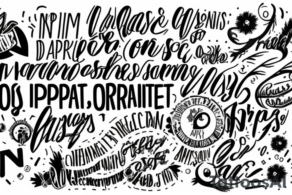 Opportunities don't happen, you create them tattoo idea