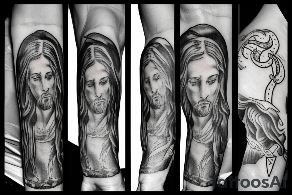 jesus tattoo idea