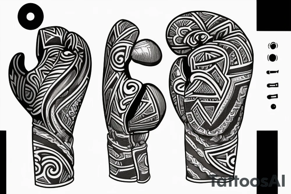 Boxing gloves tattoo idea