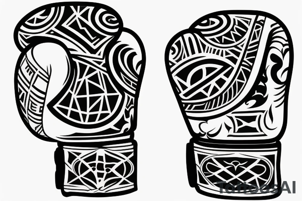 Boxing gloves tattoo idea