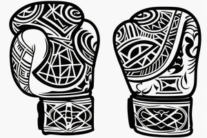 Boxing gloves tattoo idea