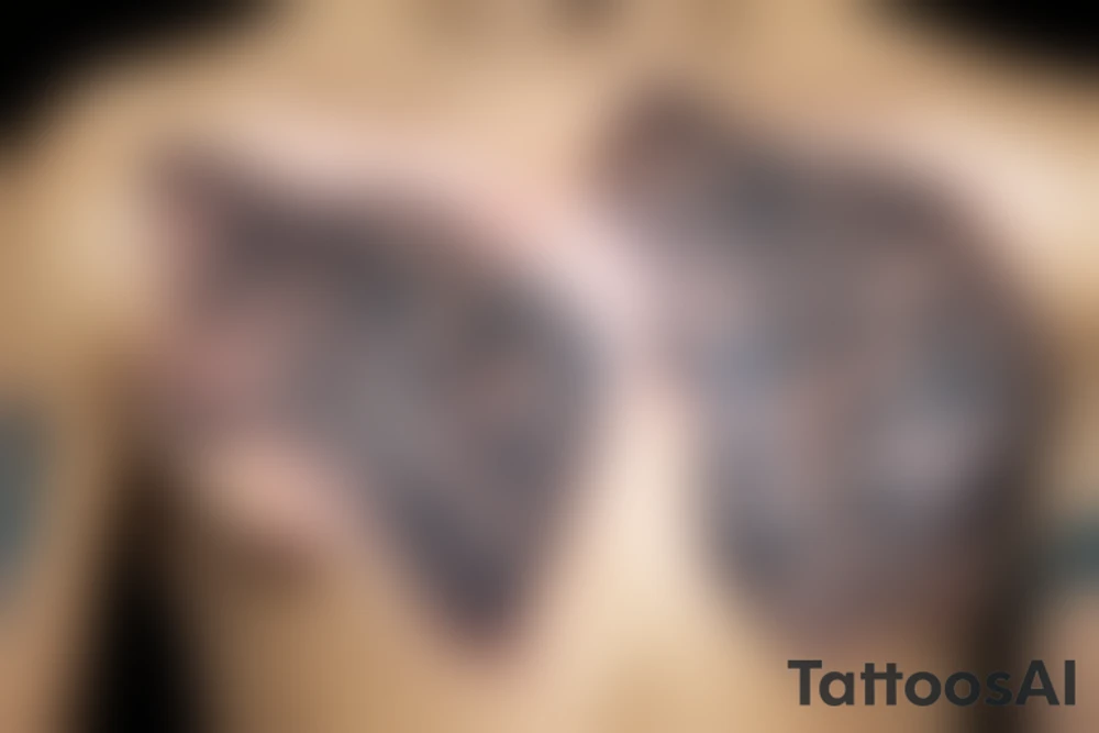 Jaguar chest tattoo tattoo idea