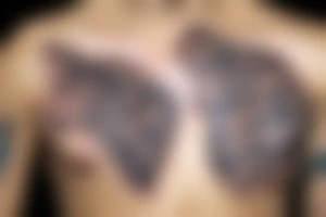 Jaguar chest tattoo tattoo idea