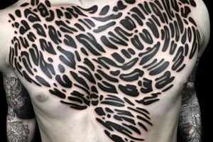 Jaguar chest tattoo tattoo idea