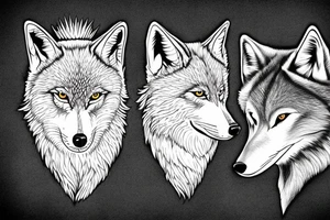 Two wolves fighting inside your soul. One for good and one for evil. The one you feed is the one that wins tattoo idea