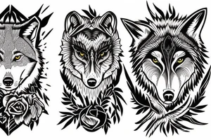 Two wolves fighting inside your soul. One for good and one for evil. The one you feed is the one that wins tattoo idea