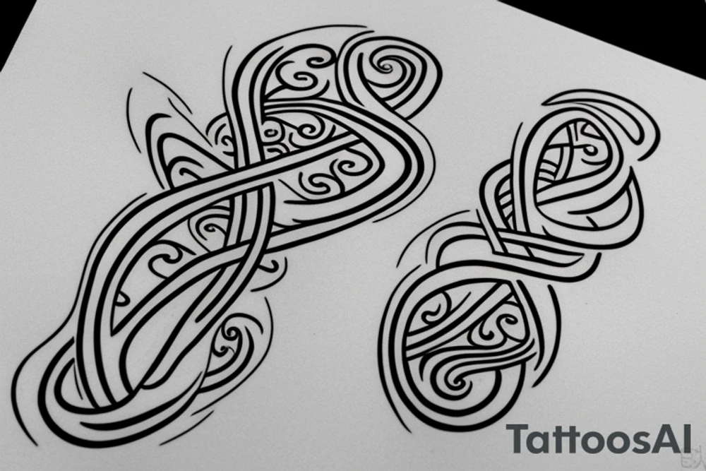 Infinity symbol tattoo idea
