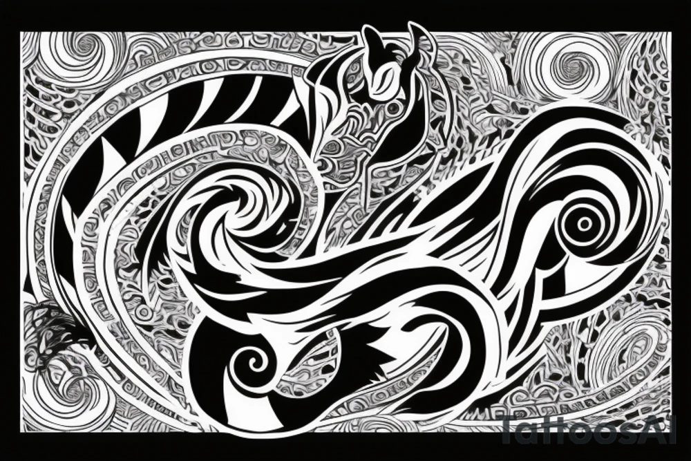 Spiral,horse , london tattoo idea