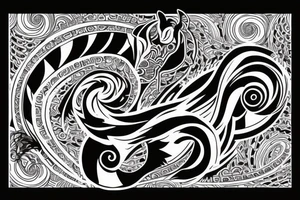 Spiral,horse , london tattoo idea