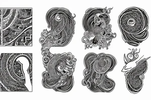 Spiral,horse , london tattoo idea