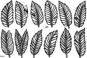Holy Basil Leaf tattoo idea