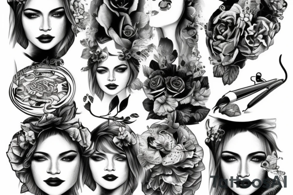 Latające wieloryby tattoo idea