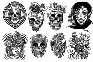 Latające wieloryby tattoo idea