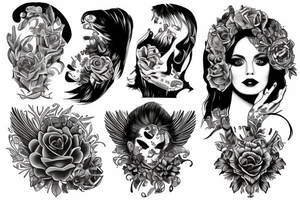 Latające wieloryby tattoo idea