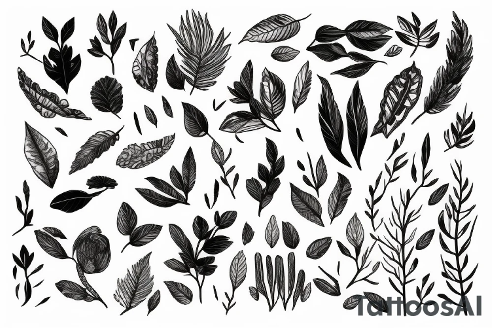 Humans connected to nature tattoo idea