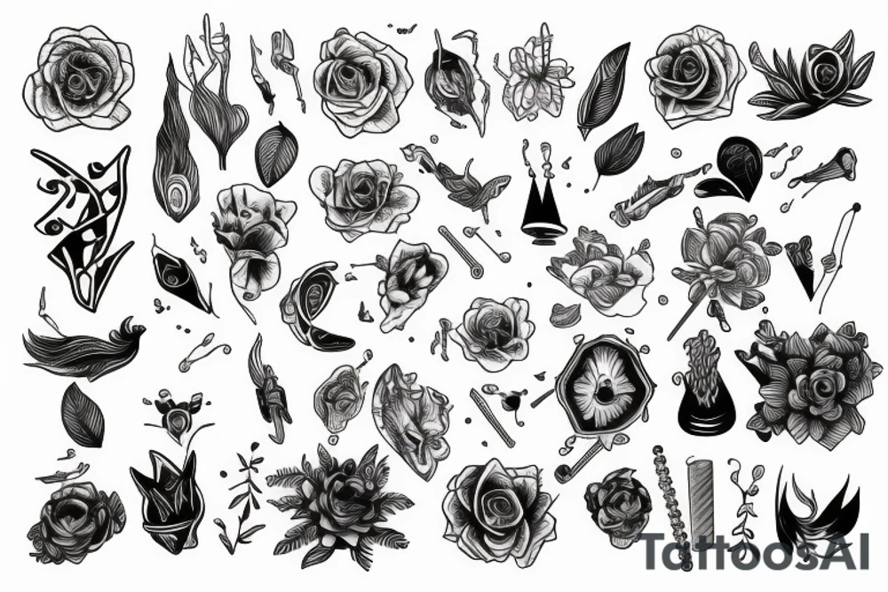 Humans connected tattoo idea