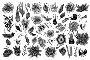 Humans connected tattoo idea
