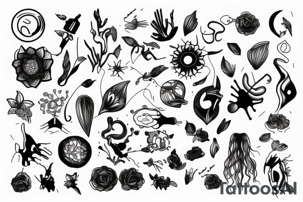 Humans connected tattoo idea